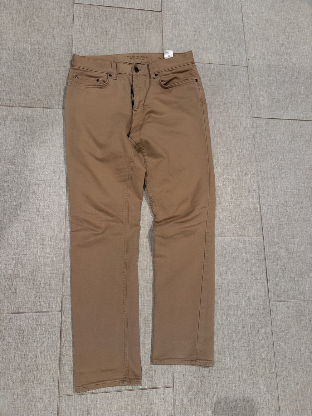 Slim Straight Men's Jeans in Tan - Banana Republic